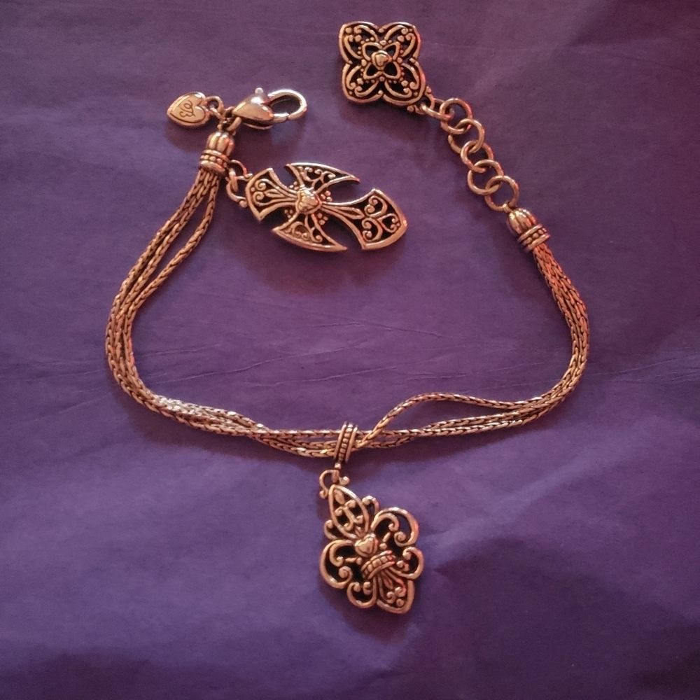 Brighton NOBILITY Cross Fleur Bracelet RETIRED 😍